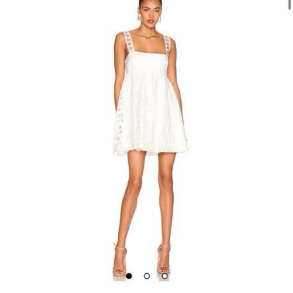Amanda Uprichard Russo Dress in White Check